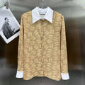 Printed striped long-sleeved shirt XC1823091904