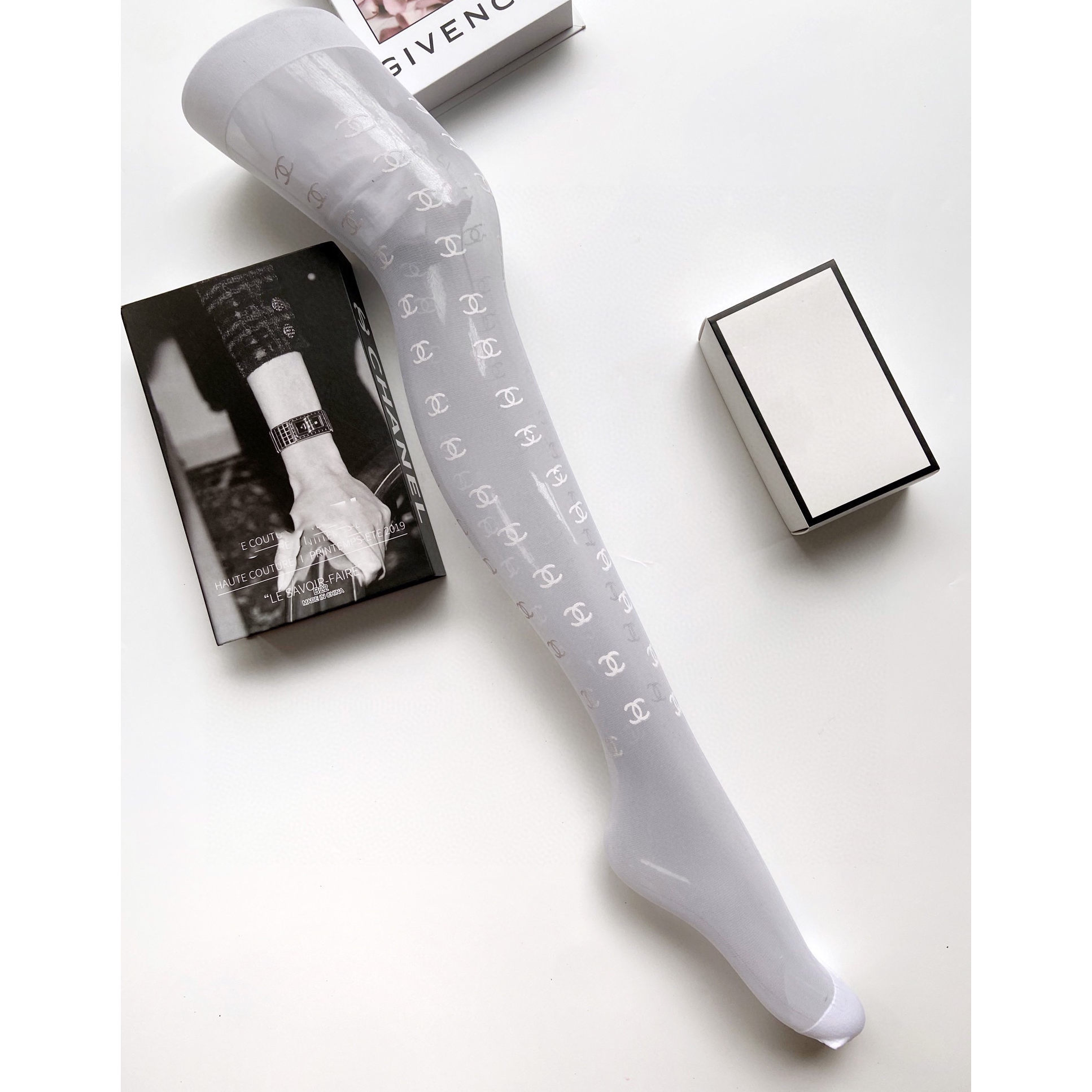 NL fashion printed rubber stockings XC07060603