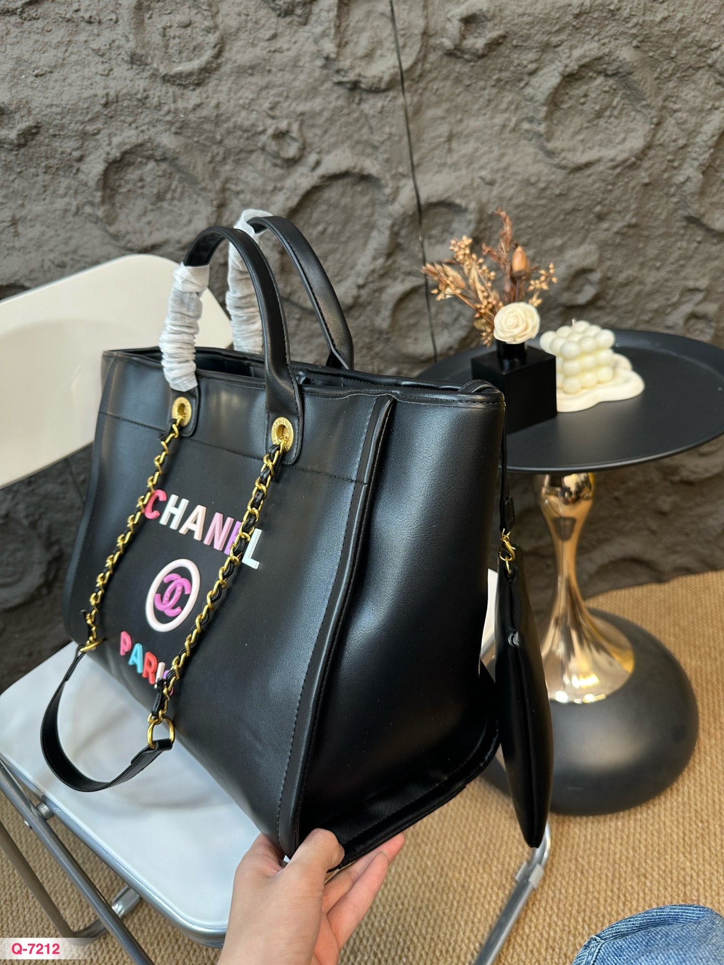 Fashion Leather Top Handle Tote Bag 0724082610