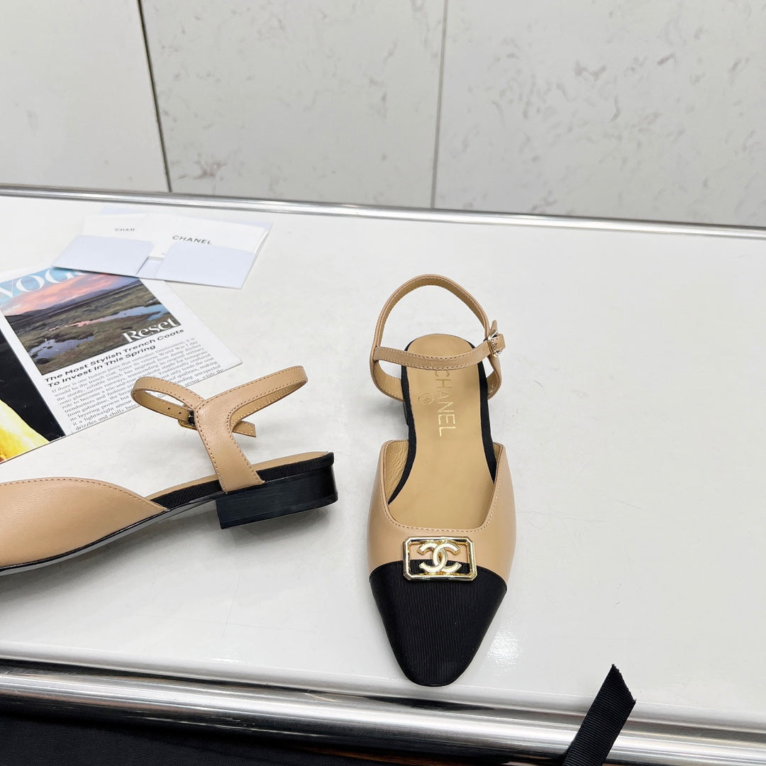 Chane1 top fashion classic short heel sandals 0724030819