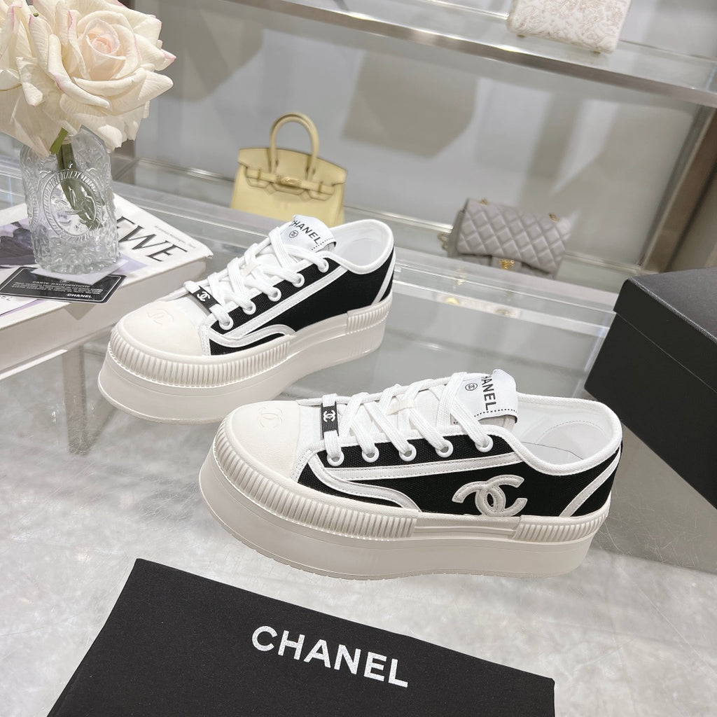 CH New Platform Canvas Biscuit Shoes fb04240909028