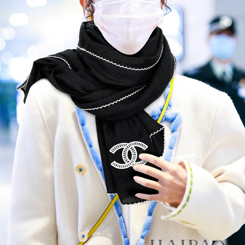 Classic and fashion cashmere knitted long scarf XC1023111606