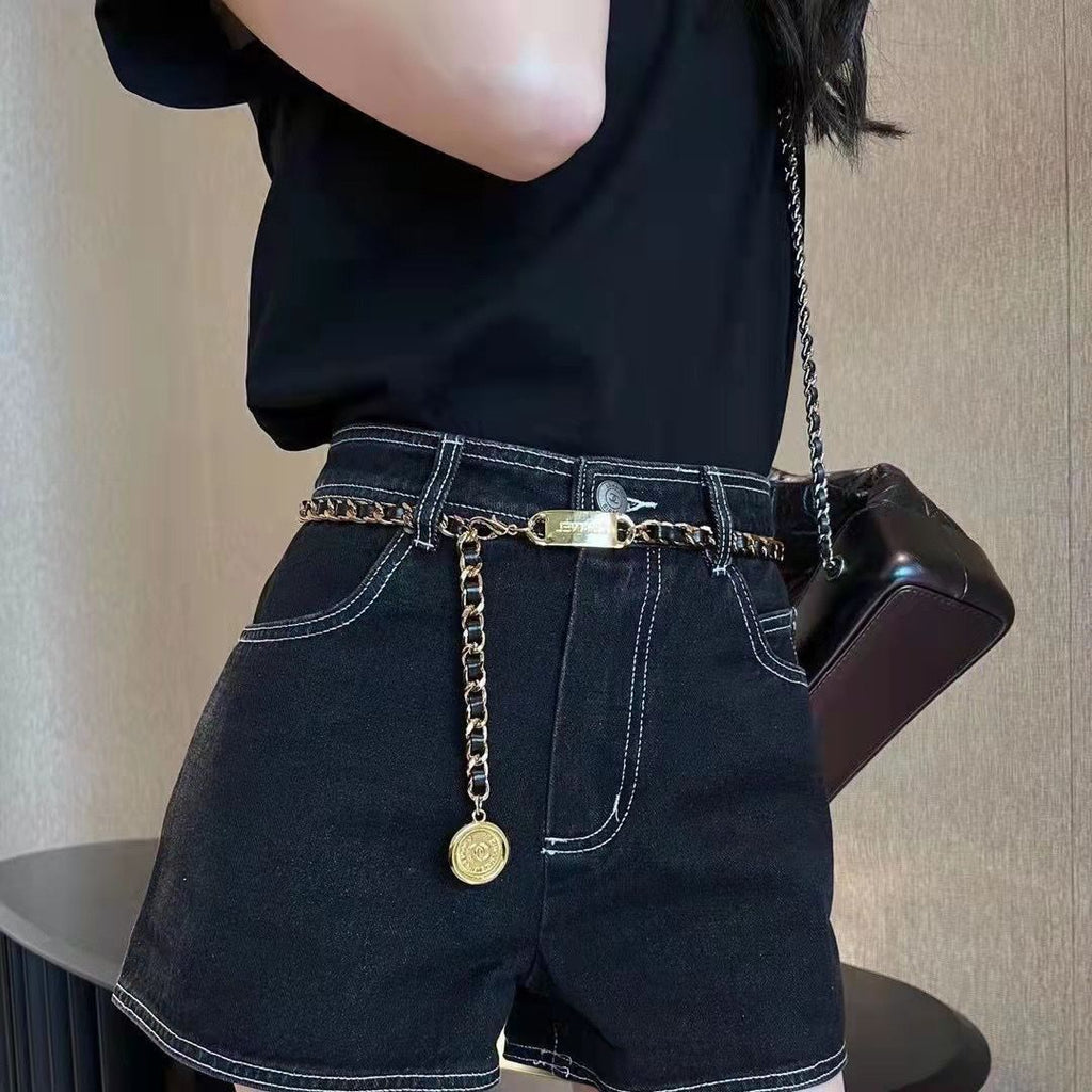 Fashion casual denim shorts PD0123072123