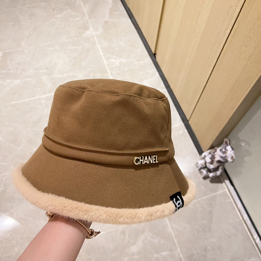 Thick plush small fragrance fisherman hat XC0823110709