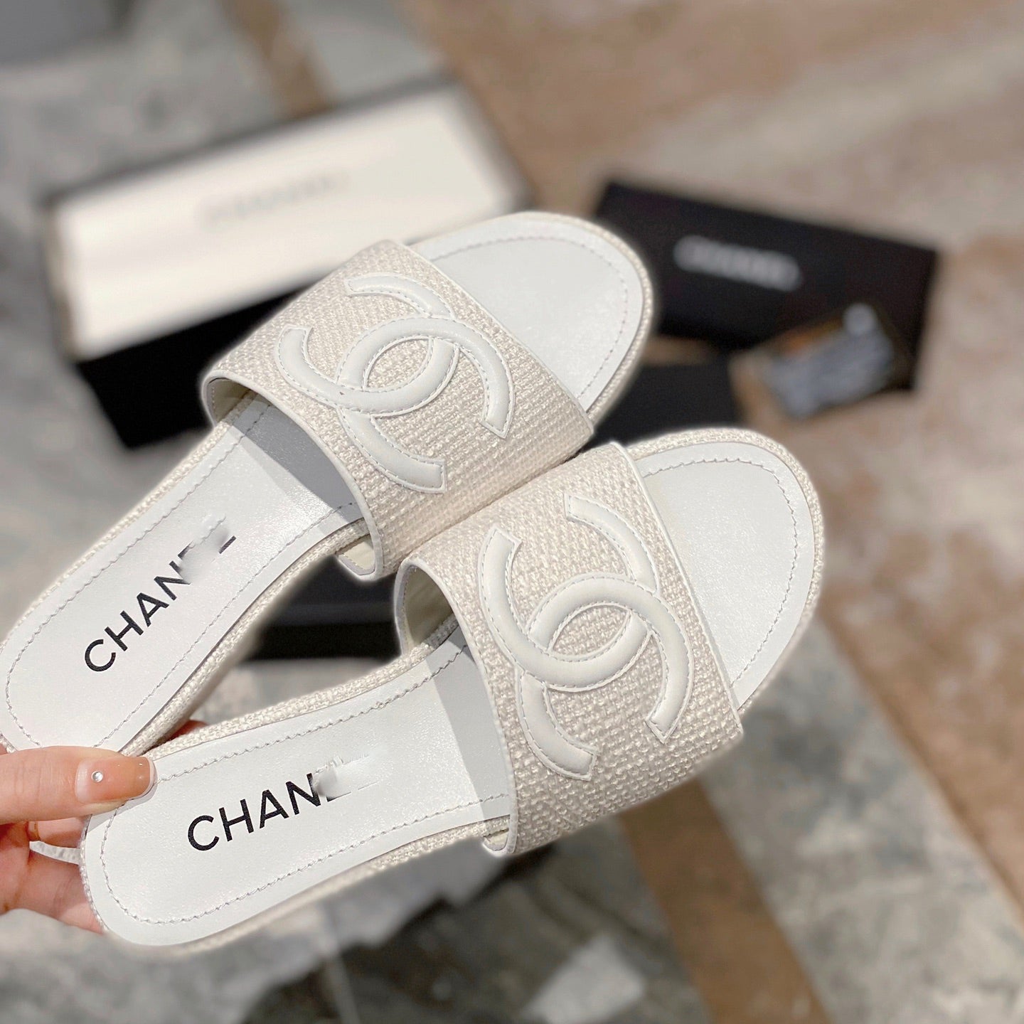 low heel spring summer slippers 03082