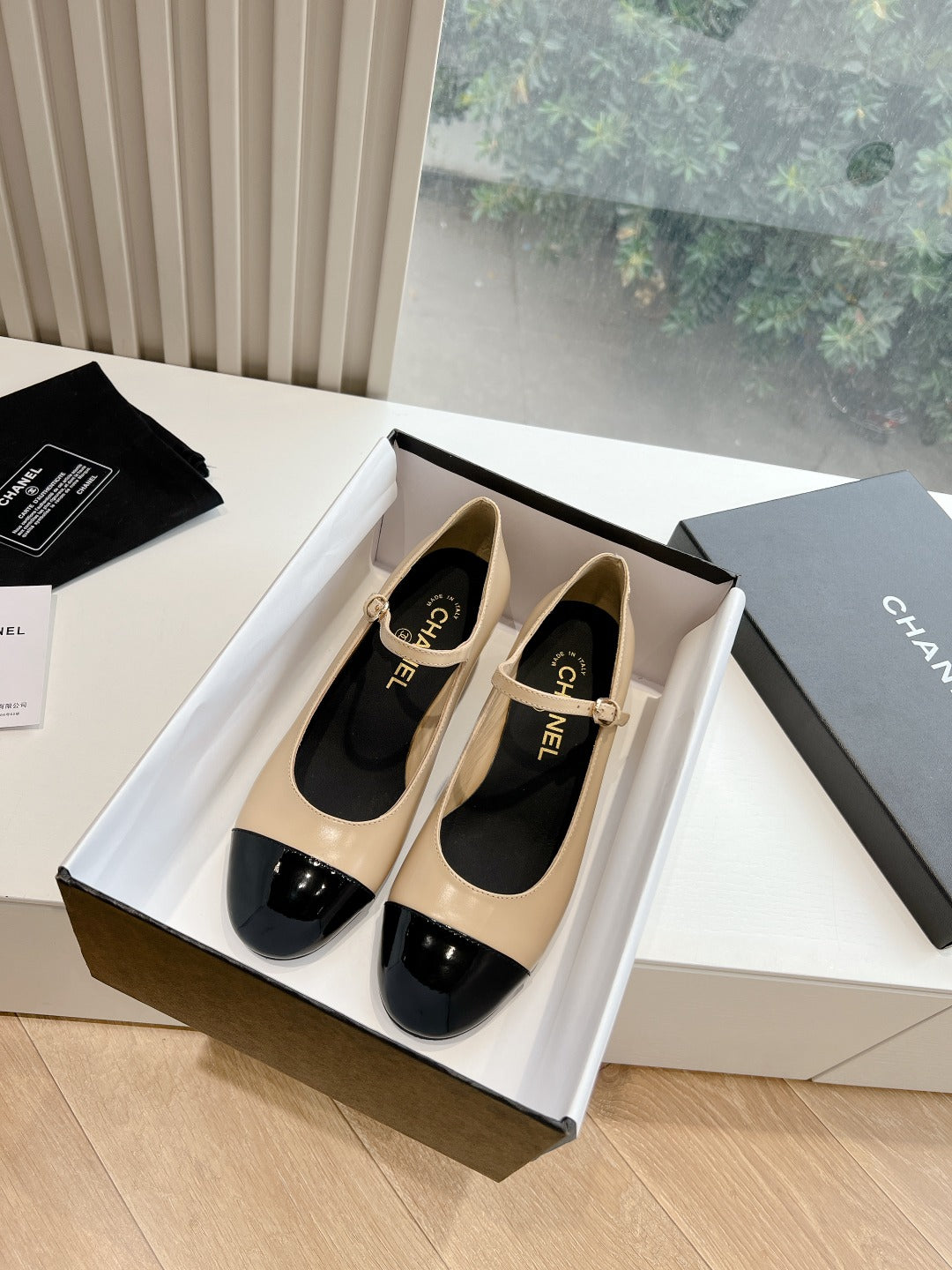 Chane1 top fashion classic color block low heels 0724030826