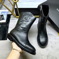 Short sleeved knight leather boots for women 1024093014