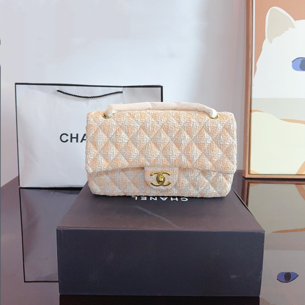 CHL CF series woolen woven chain bag XC24092531