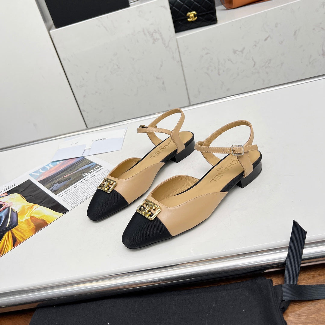 Chane1 top fashion classic short heel sandals 0724030819