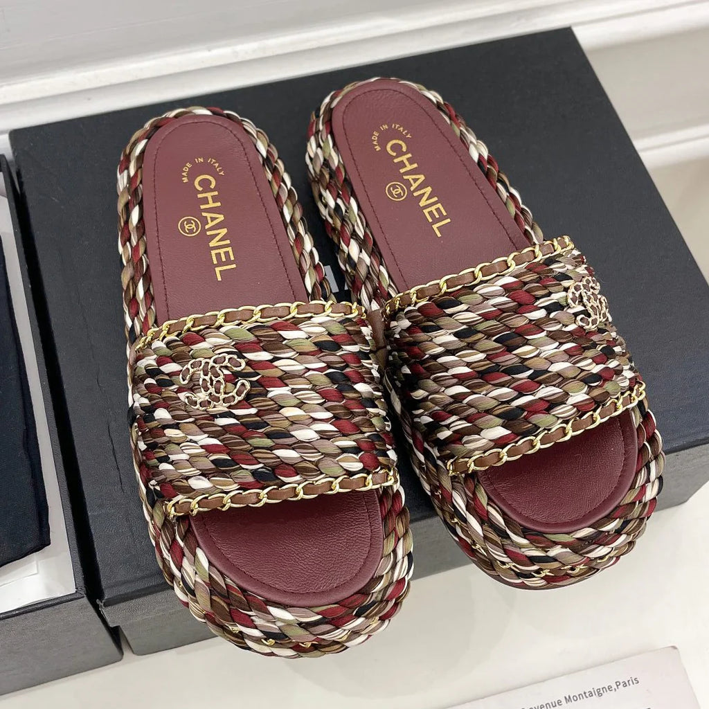New Fashion Thick Bottom Woven Sandal Slippers 1025041703