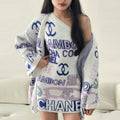 Fashionable diagonal shoulder sexy knit dress PD10052416