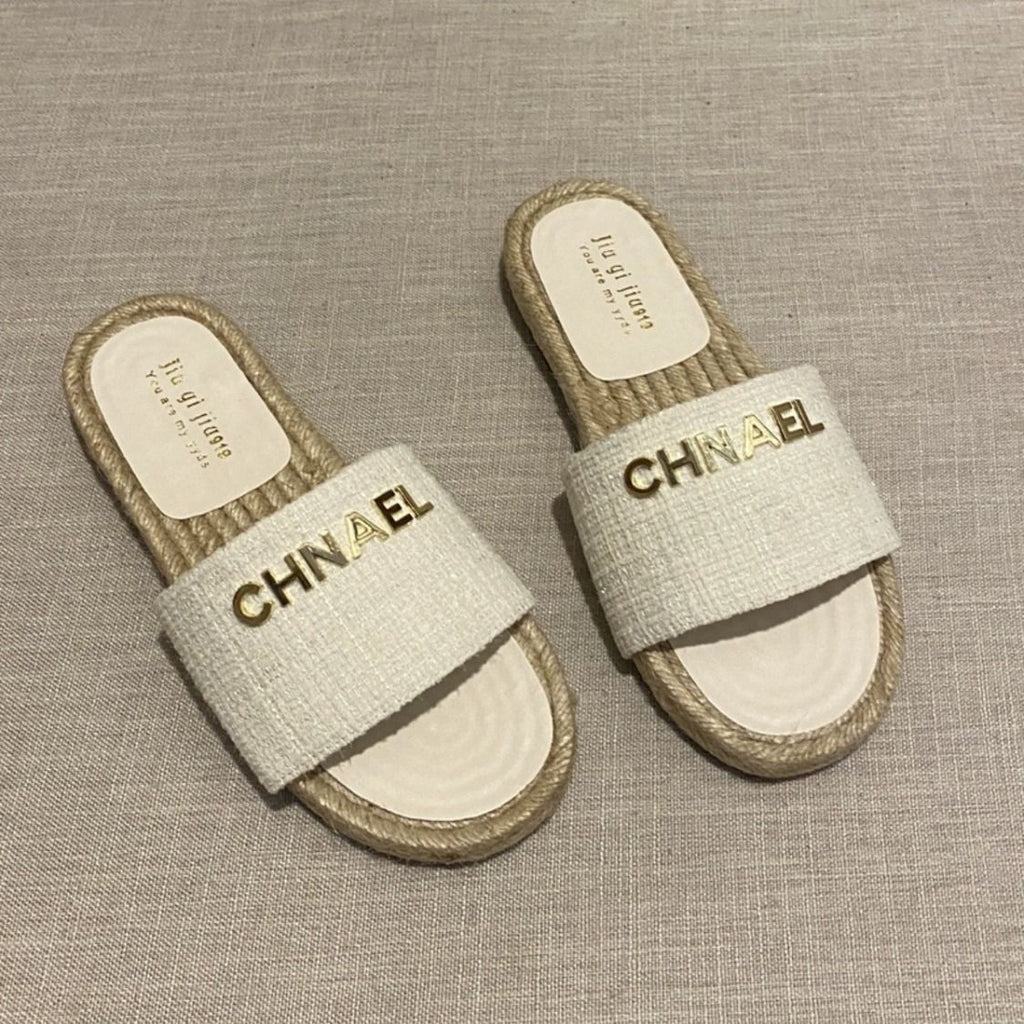 New Fashion Woven Flat Fisherman Slippers 1024042907