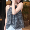 French Camisole Vest Sweet Floral Top 1025042401