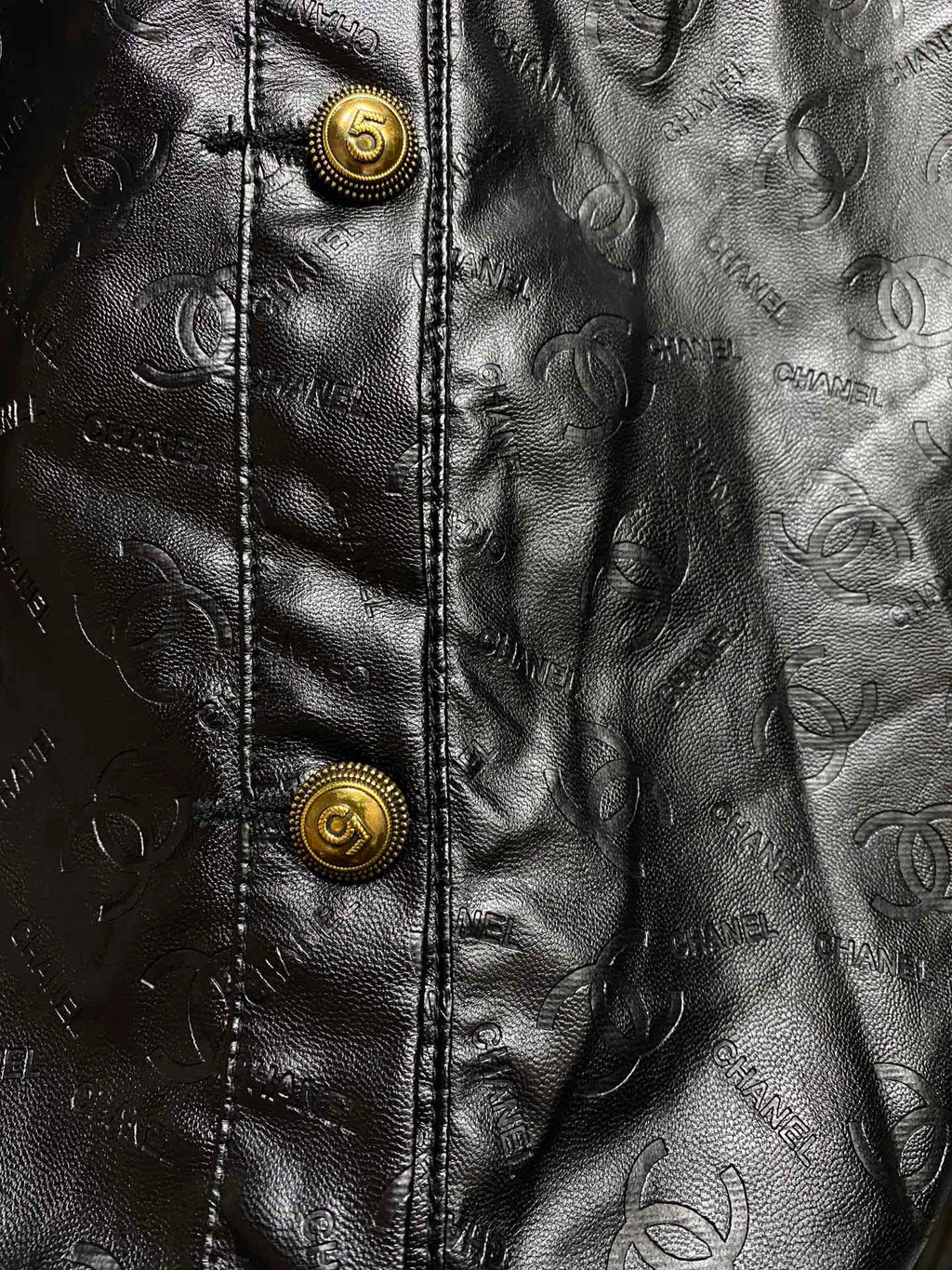Fashionable and versatile leather jacket with classic letters XC1823091202