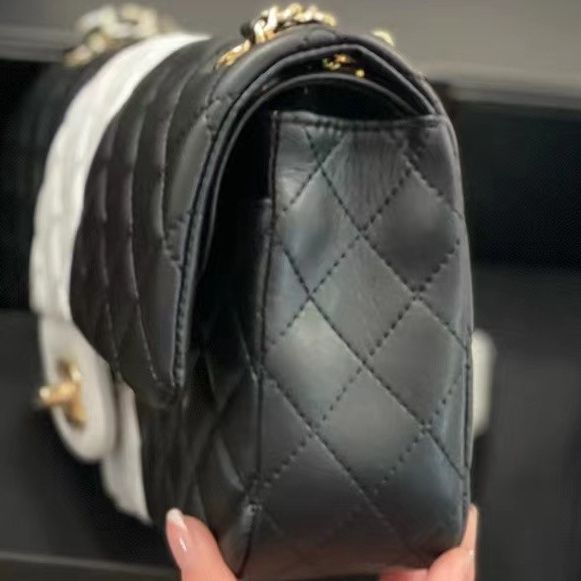 Fashion classic black and white color matching bag PD1023072821