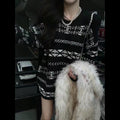 Christmas limited edition all over jacquard logo thick knitted sweater XC0823110701