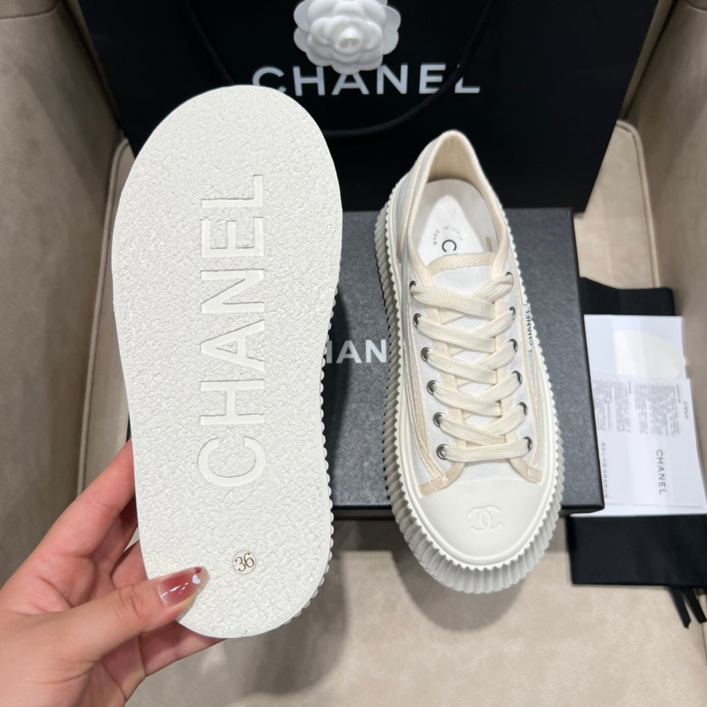 Vintage 2024 Autumn and Winter New Style Canvas Thick-soled Sneakers 1824071604