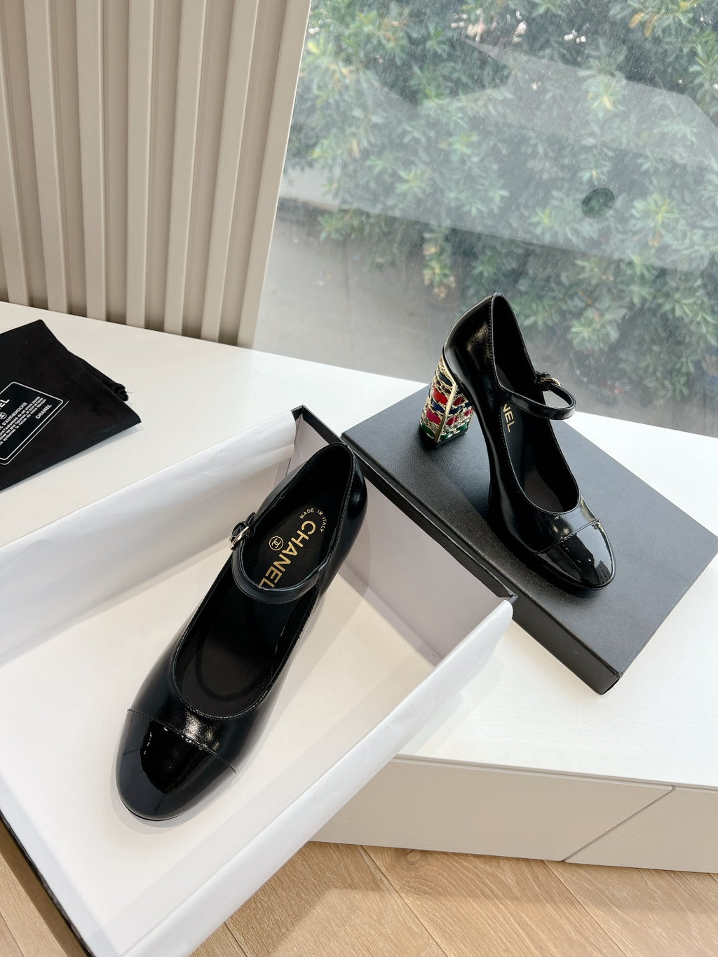 Chane1 top fashion classic color block high heels 0724030825