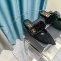 Fashion Pointed Toe Plush Slippers 0725021002