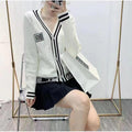 New Fashion Black and White C logo women's sweaterPD05202413110