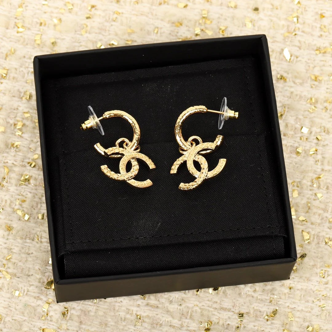 New Fashion Retro Embossed Earrings 1024022802