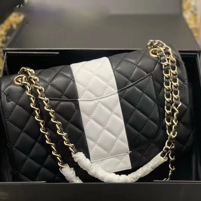 Fashion classic black and white color matching bag PD1023072821