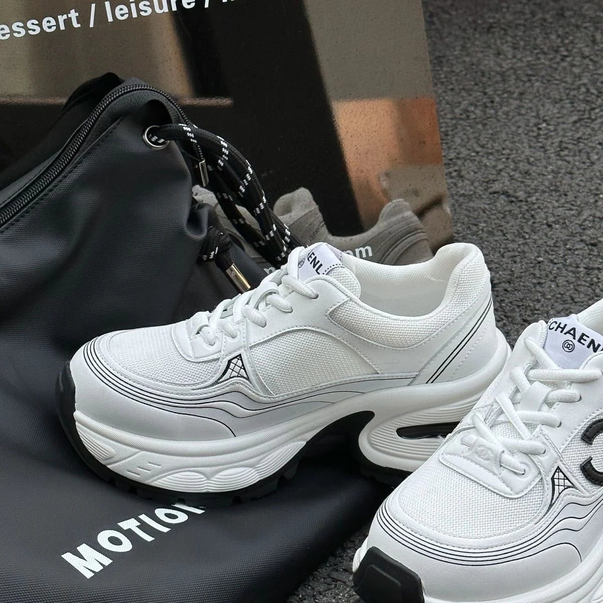 New Thick-soled Sports Shoes Casual Breathable Height-increasing Shoes 1024031407