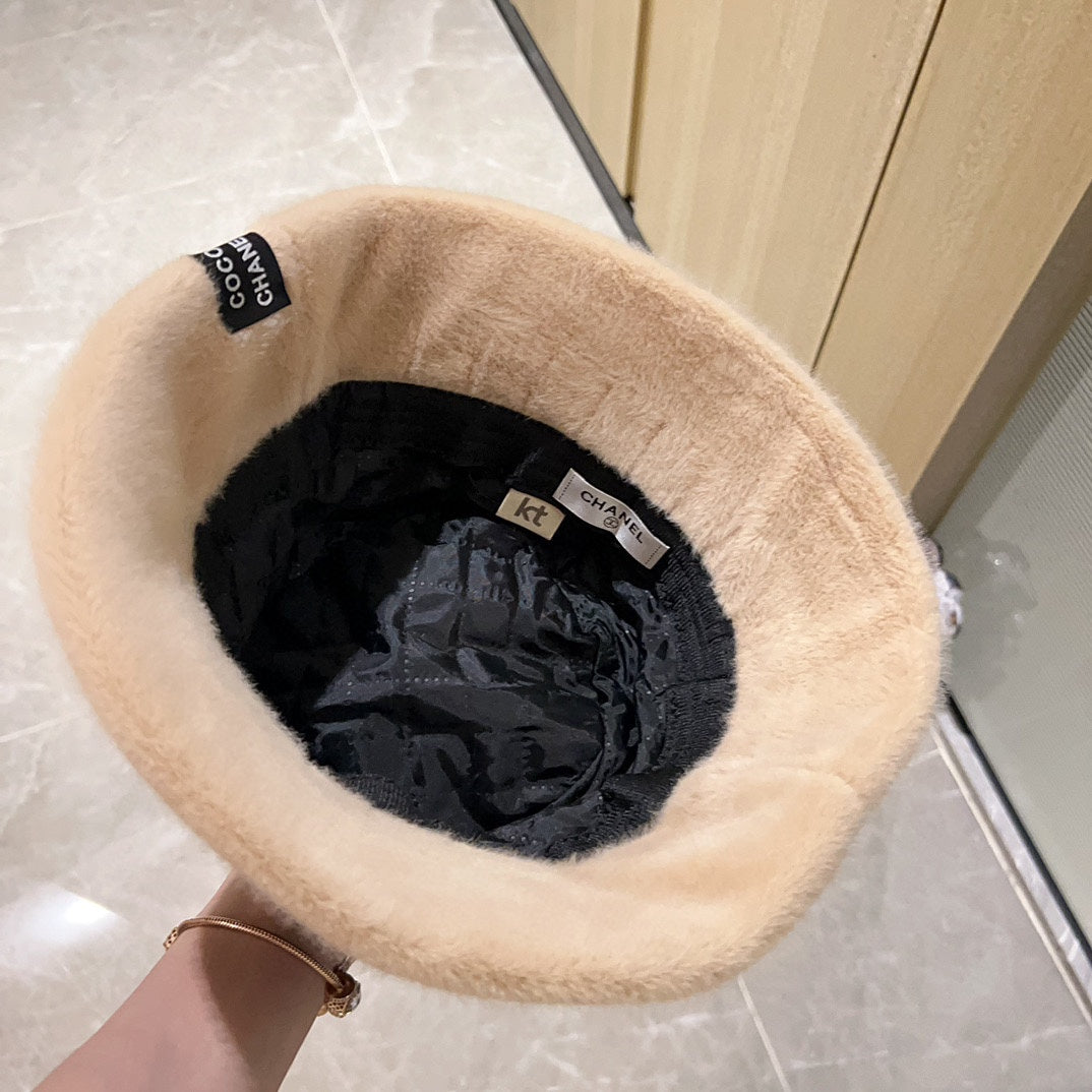 Thick plush small fragrance fisherman hat XC0823110710