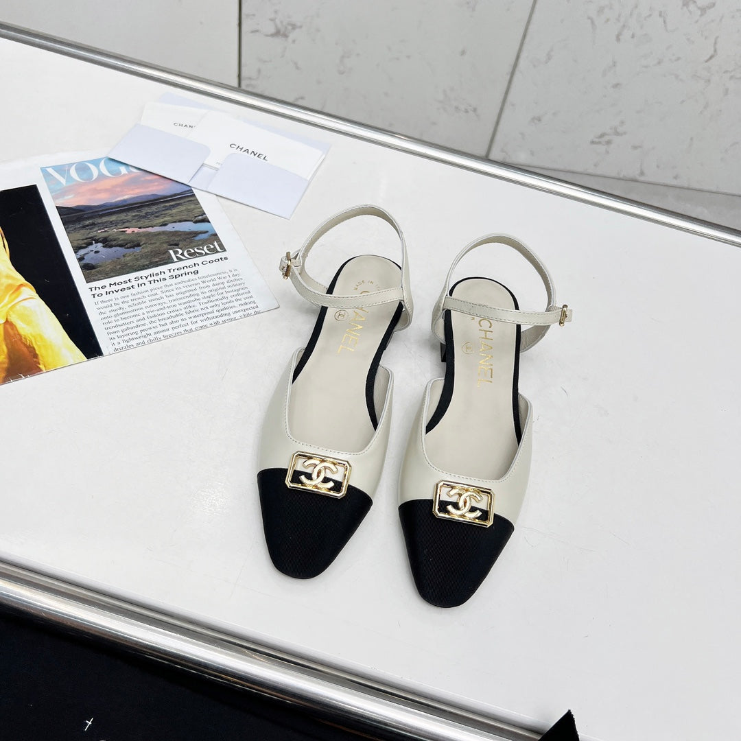 Chane1 top fashion classic short heel sandals 0724030819