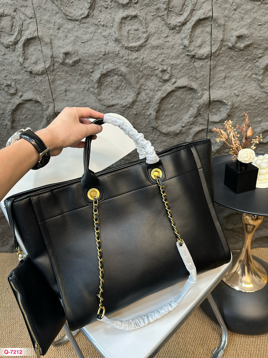 Fashion Leather Top Handle Tote Bag 0724082610