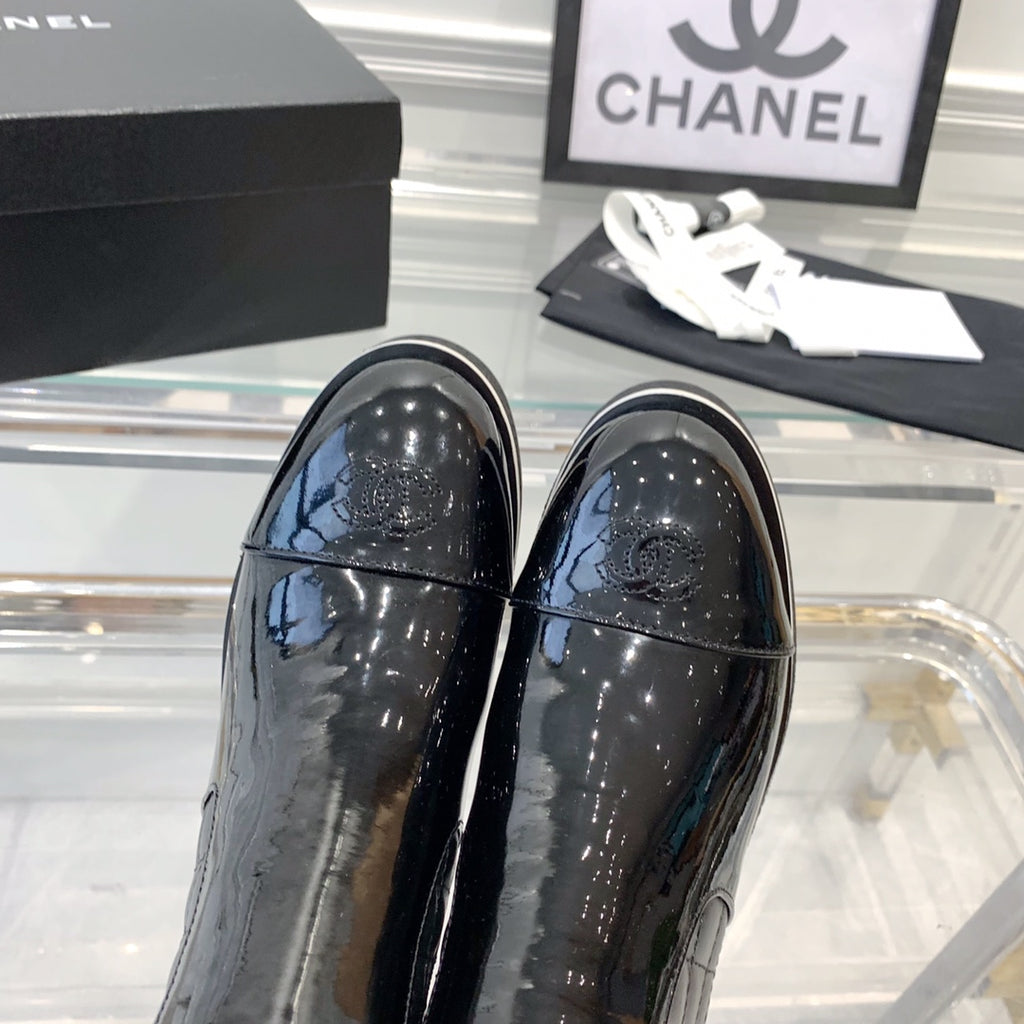 fashionable rhombus leather boots 0724102317