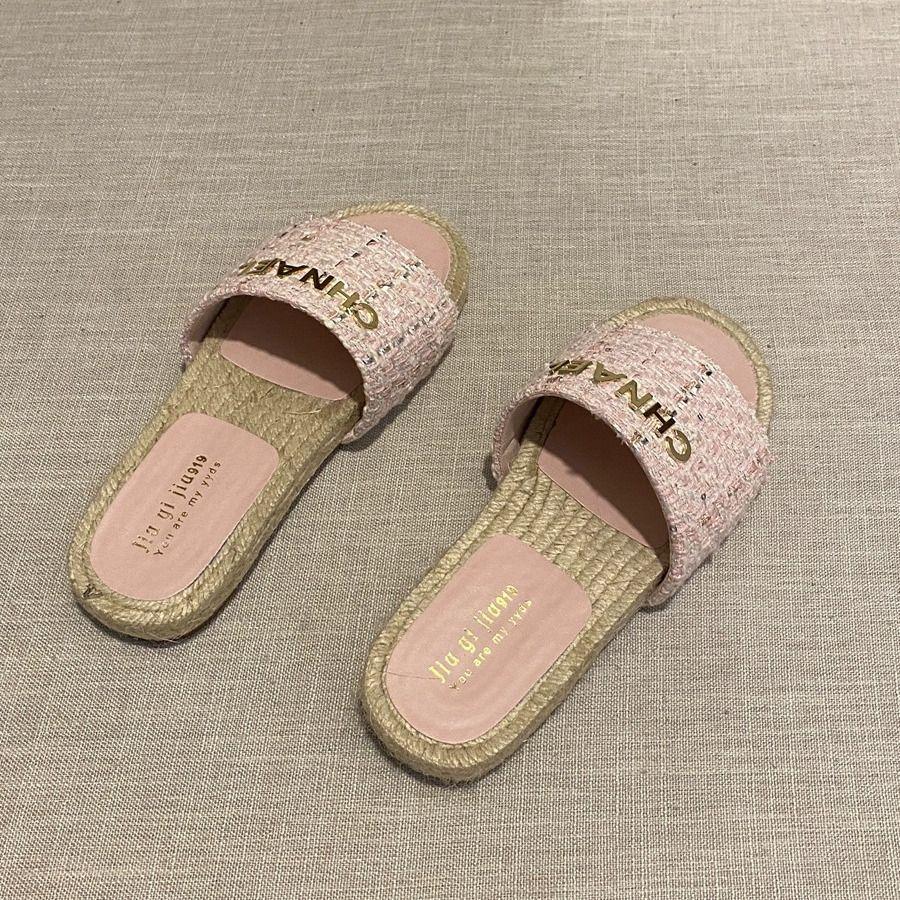 New Fashion Woven Flat Fisherman Slippers 1024042907