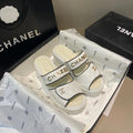 Luxury plaid fashion versatile thick sole sandals 1024061312