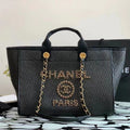 TOTE BAG IN GOLDTONE MENTAL