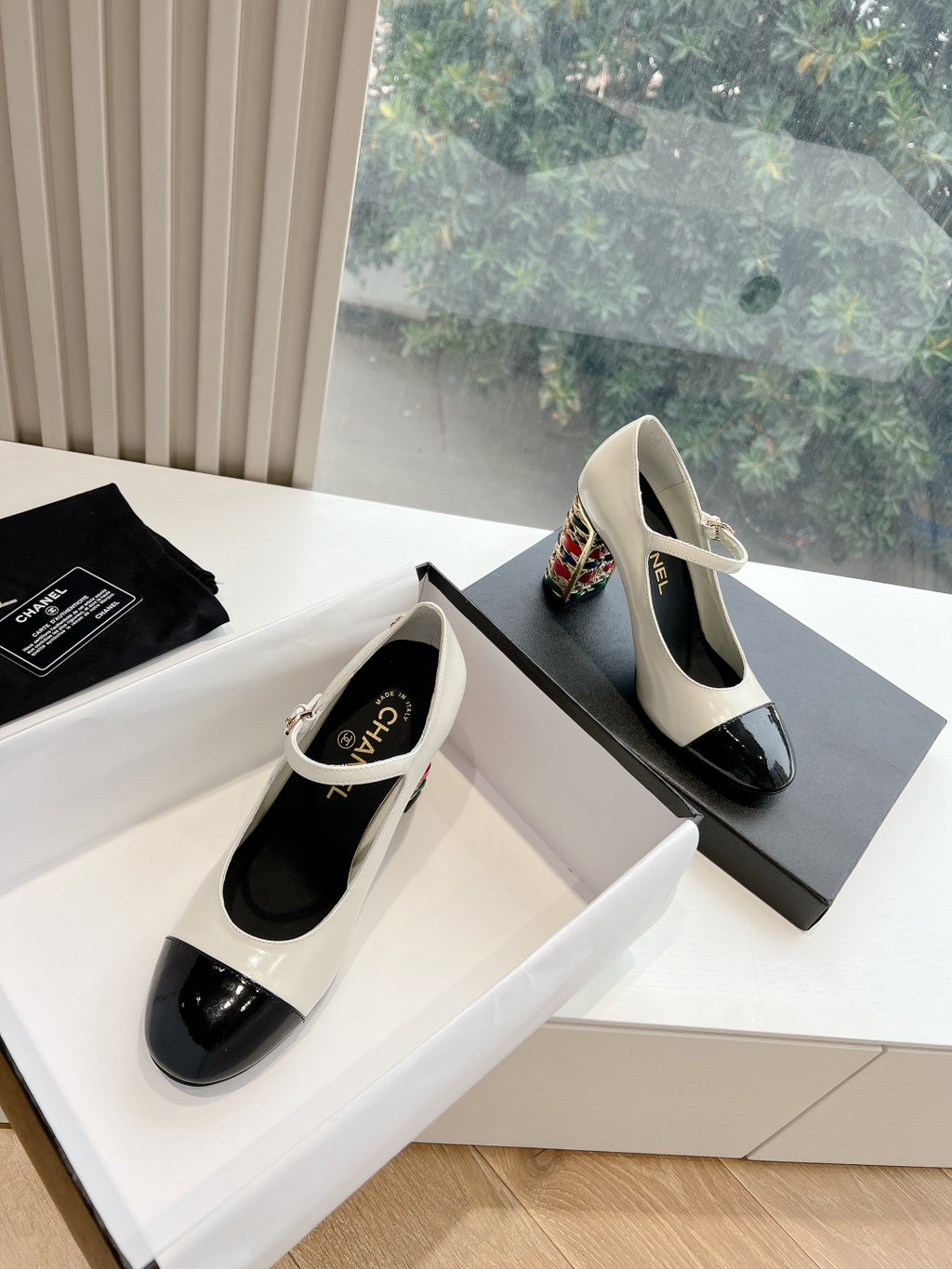 Chane1 top fashion classic color block high heels 0724030825