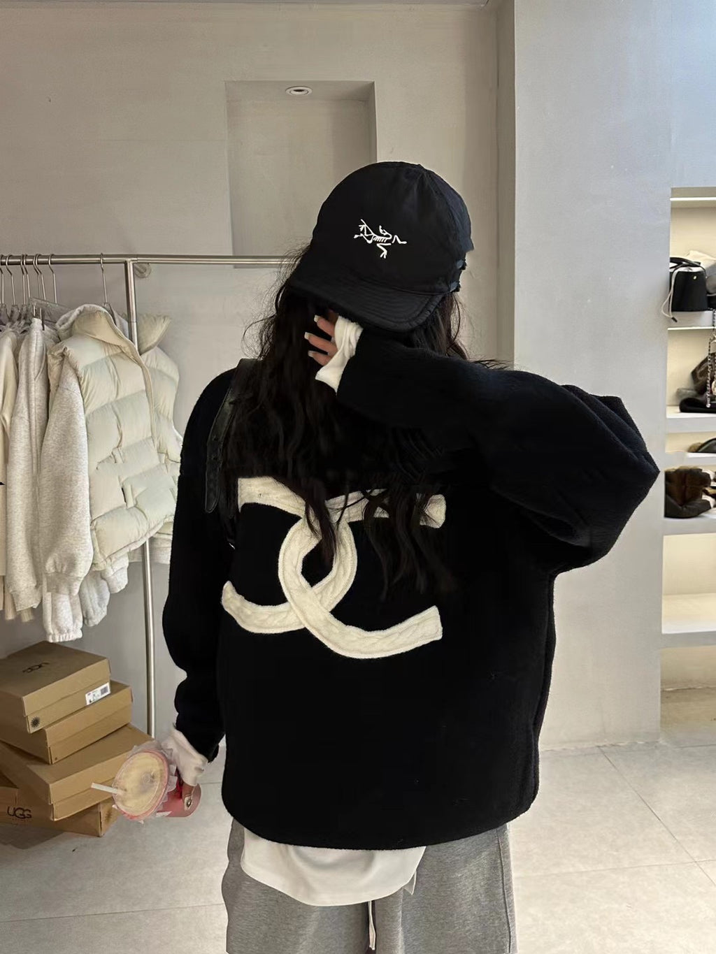 crew neck long sweater 0724121108