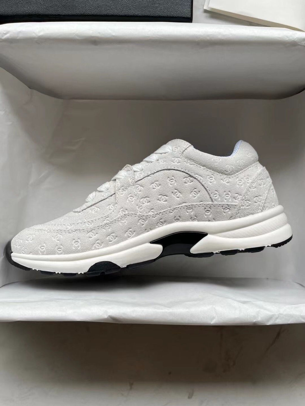 Black And White Panda Embossed Sneakers 0123121301