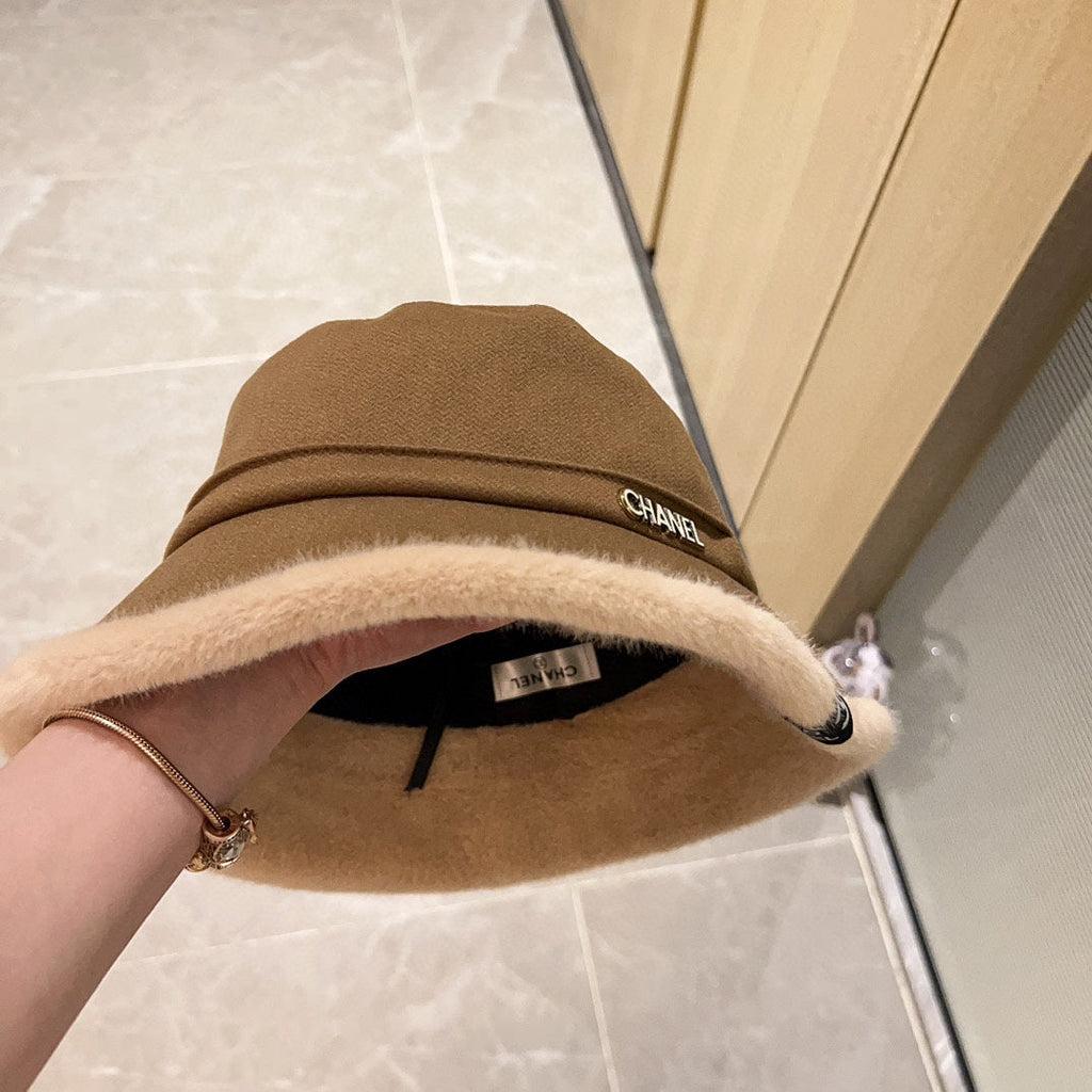 Thick plush small fragrance fisherman hat XC0823110709