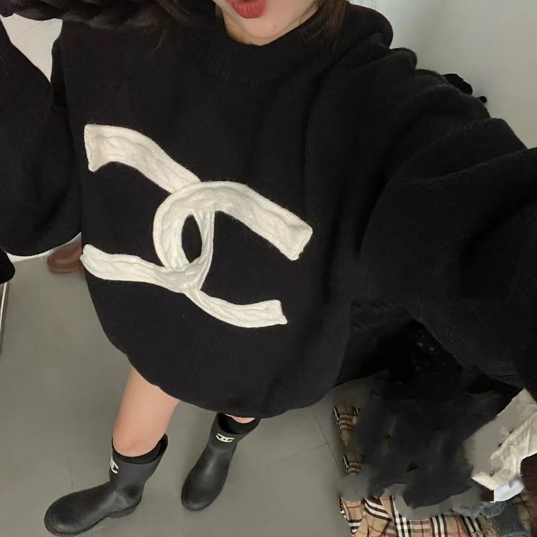 crew neck long sweater 0724121108