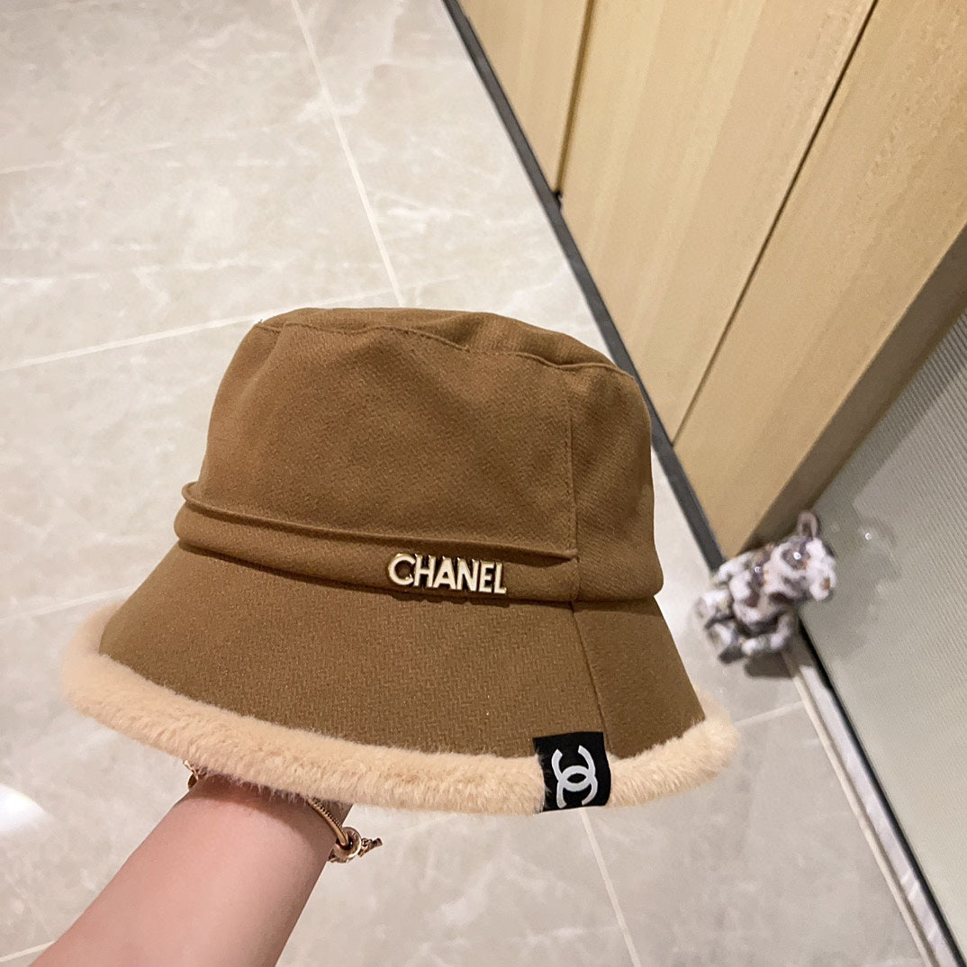 Thick plush small fragrance fisherman hat XC0823110709
